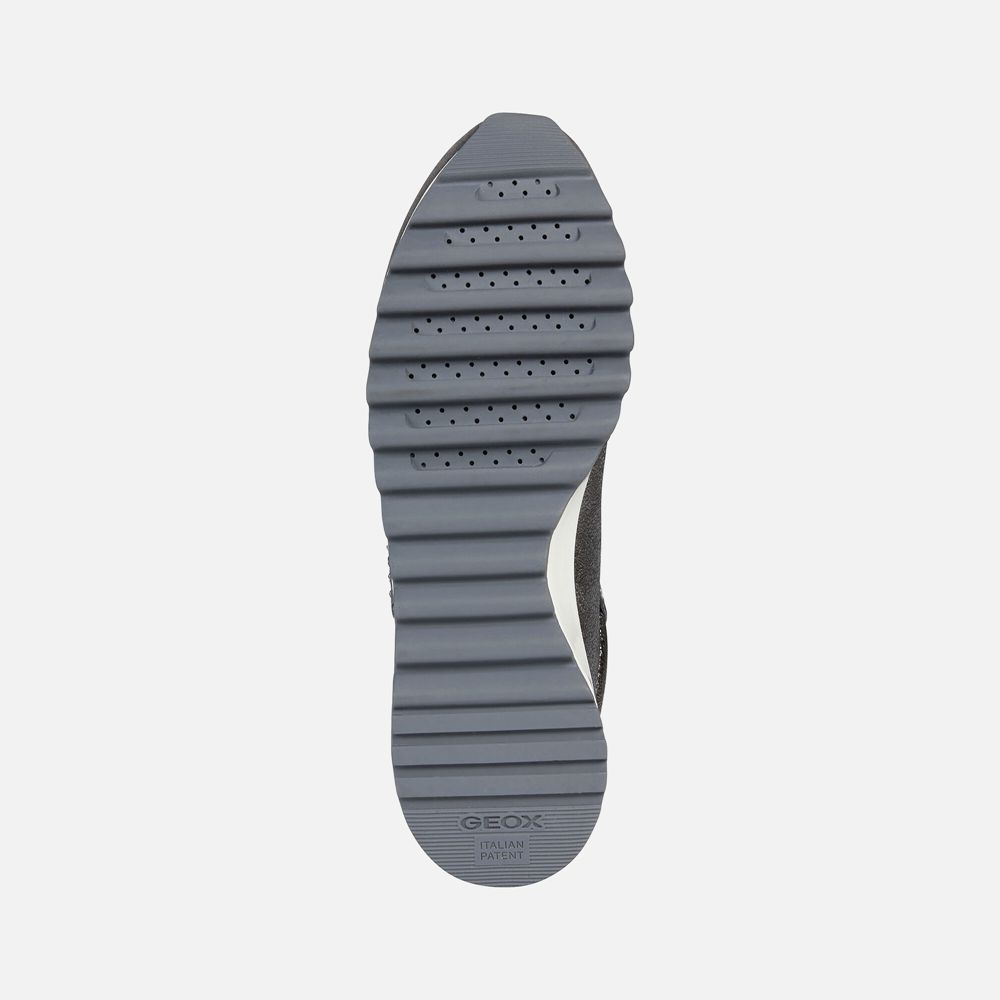 Geox Bayan Spor Ayakkabı Koyu Gri - Tabelya - MGR-298537